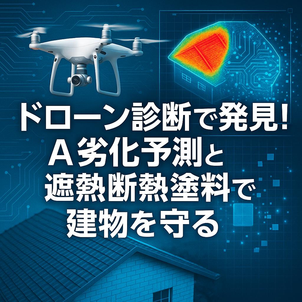 ドローン診断で発見！AI劣化予測と遮熱断熱塗料で建物を守る