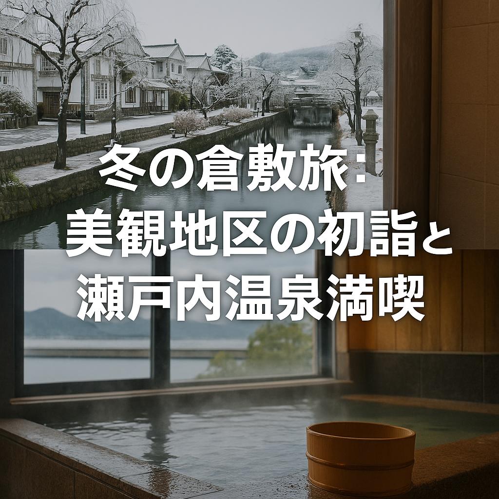 冬の倉敷旅：美観地区の初詣と瀬戸内温泉満喫