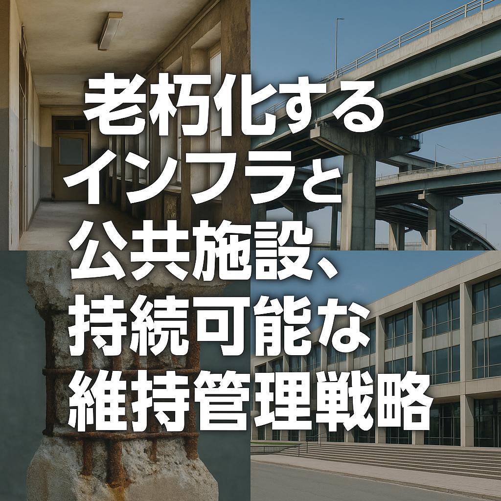 老朽化するインフラと公共施設、持続可能な維持管理戦略