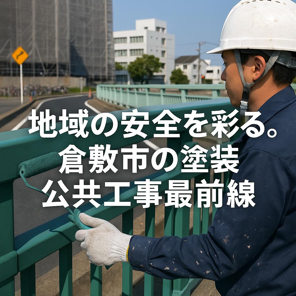 地域の安全を彩る。倉敷市の塗装公共工事最前線