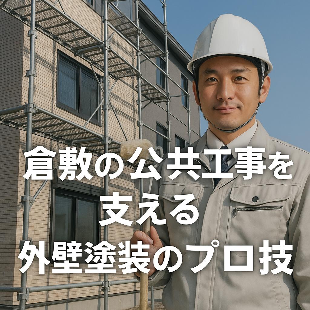 倉敷の公共工事を支える外壁塗装のプロ技