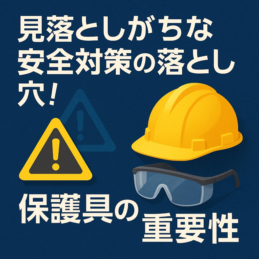 見落としがちな安全対策の落とし穴!保護具の重要性
