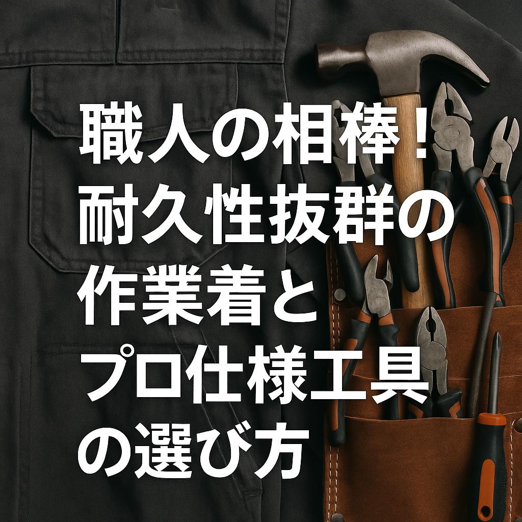 職人の相棒!耐久性抜群の作業着とプロ仕様工具の選び方