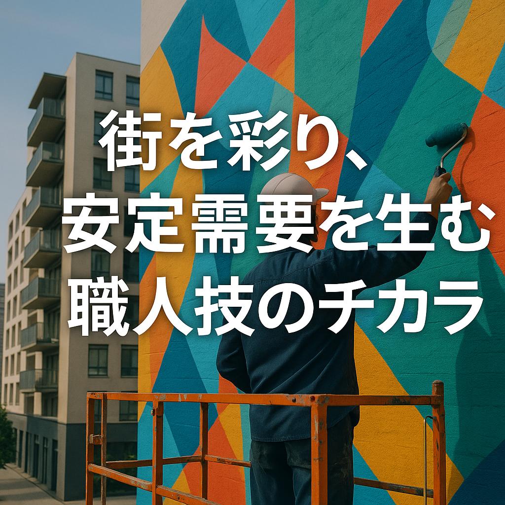 街を彩り、安定需要を生む職人技のチカラ
