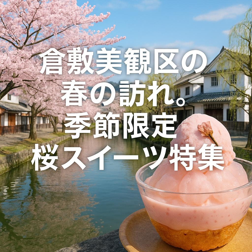 倉敷美観地区の春の訪れ。季節限定桜スイーツ特集