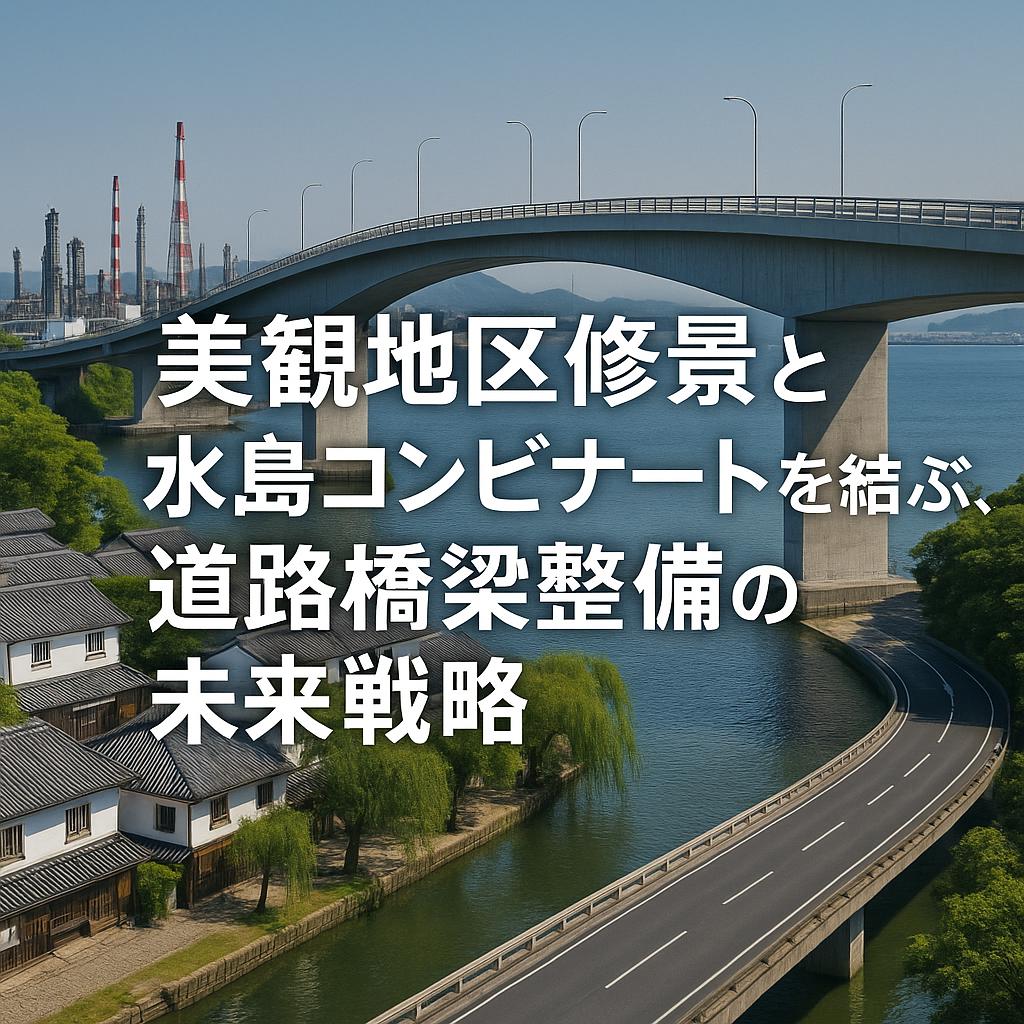 美観地区修景と水島コンビナートを結ぶ、道路橋梁整備の未来戦略
