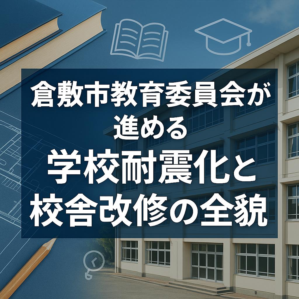 倉敷市教育委員会が進める学校耐震化と校舎改修の全貌