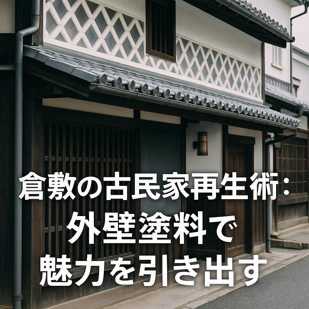 倉敷の古民家再生術:外壁塗料で魅力を引き出す