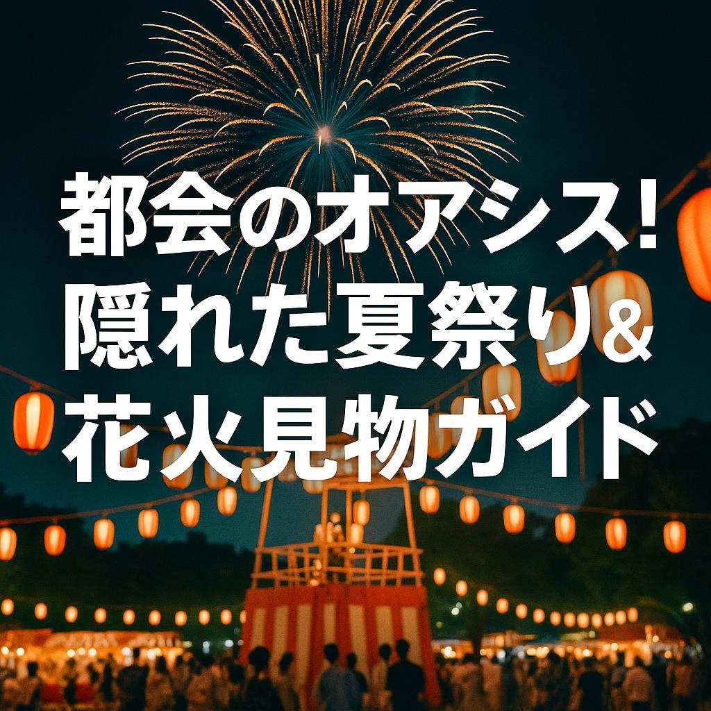 都会のオアシス！隠れた夏祭り＆花火見物ガイド