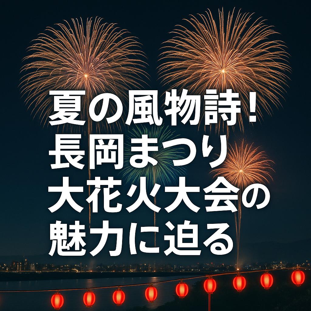 夏の風物詩!長岡まつり大花火大会の魅力に迫る