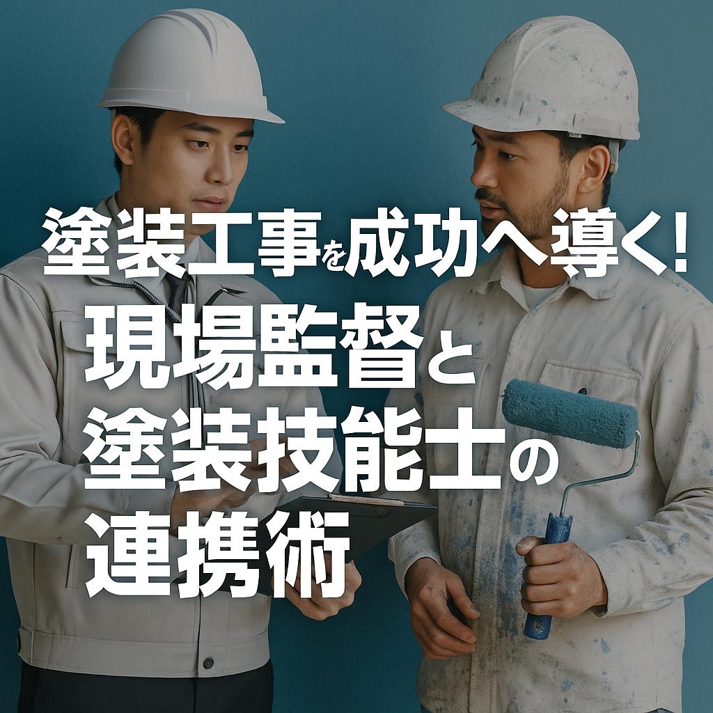 塗装工事を成功へ導く!現場監督と塗装技能士の連携術
