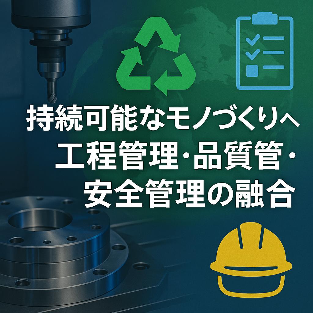 持続可能なモノづくりへ:工程管理・品質管理・安全管理の融合