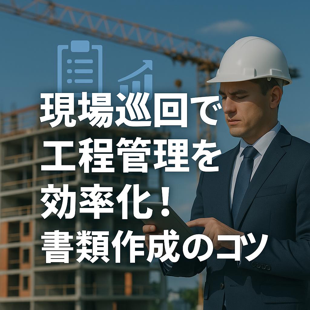 現場巡回で工程管理を効率化!書類作成のコツ