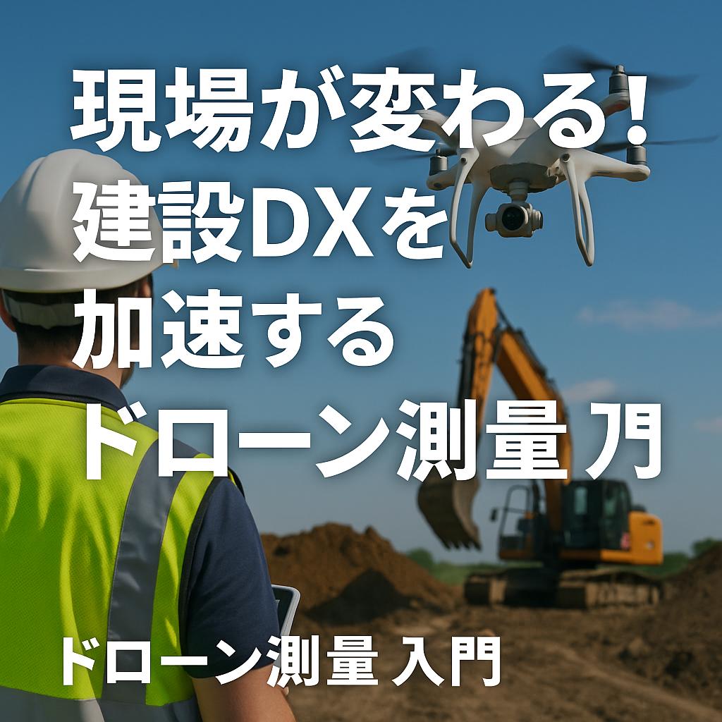 現場が変わる！建設DXを加速するドローン測量入門