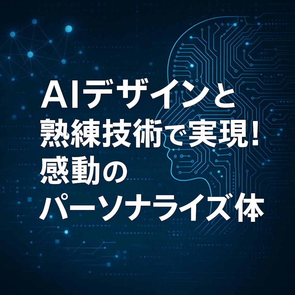 AIデザインと熟練技術で実現！感動のパーソナライズ体験