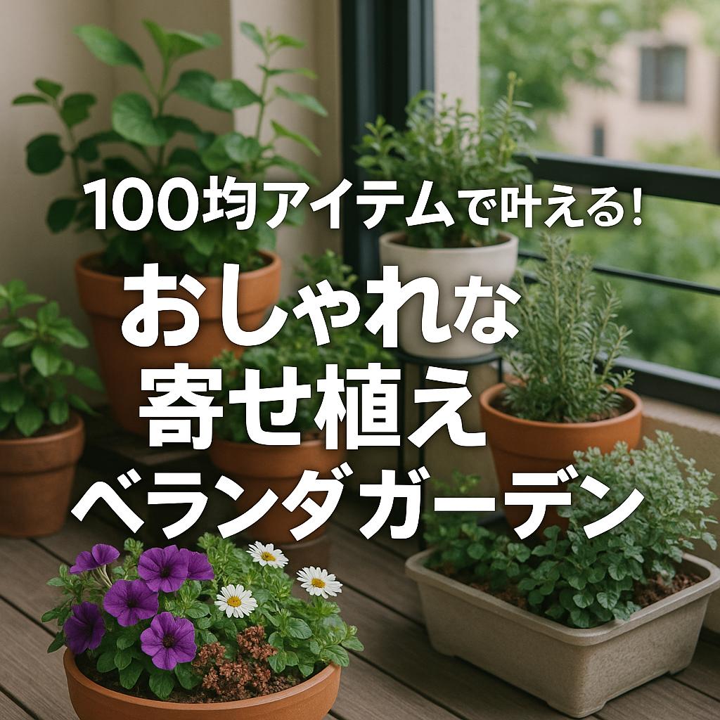100均アイテムで叶える!おしゃれな寄せ植えベランダガーデン