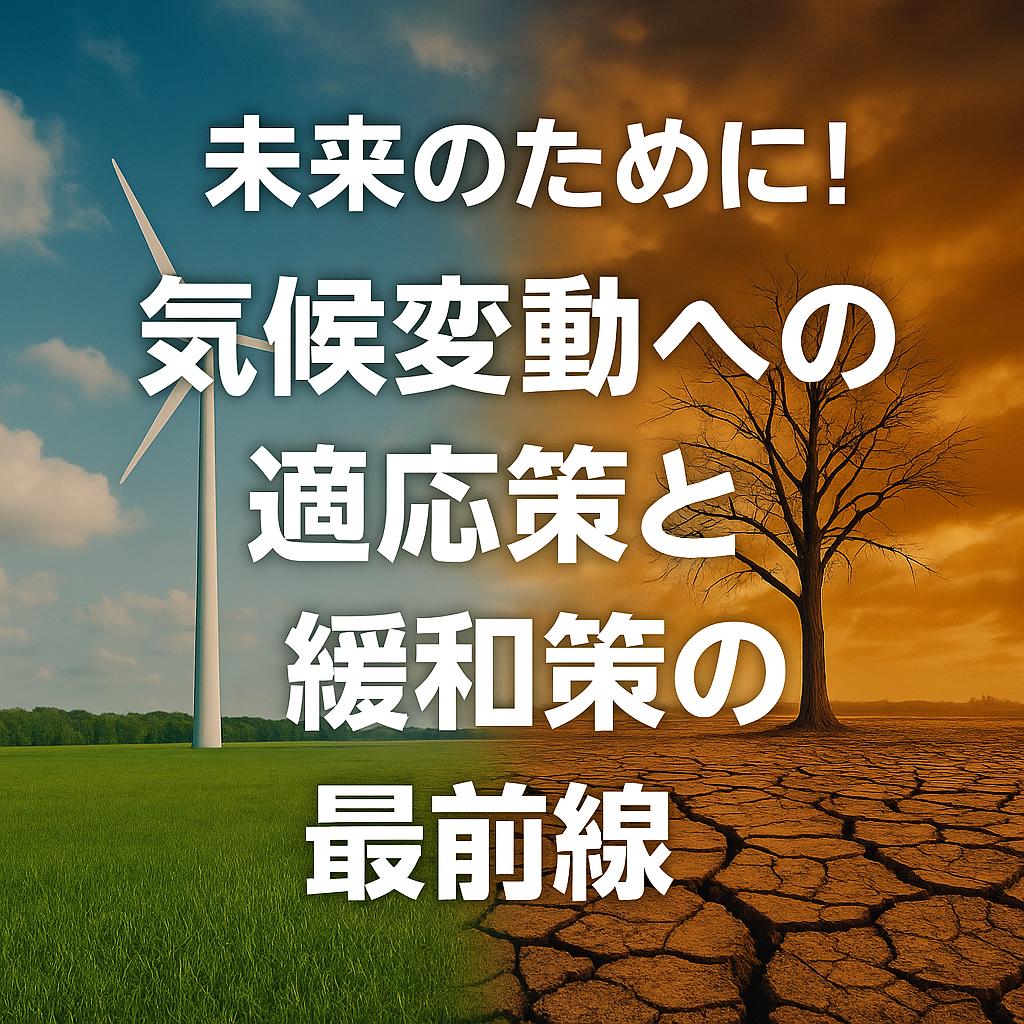 未来のために！気候変動への適応策と緩和策の最前線