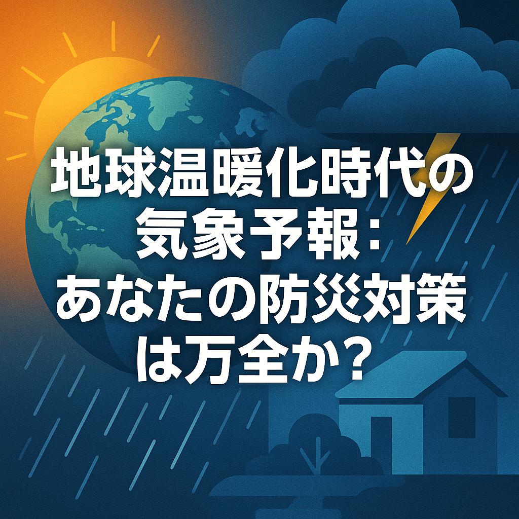 地球温暖化時代の気象予報：あなたの防災対策は万全か？