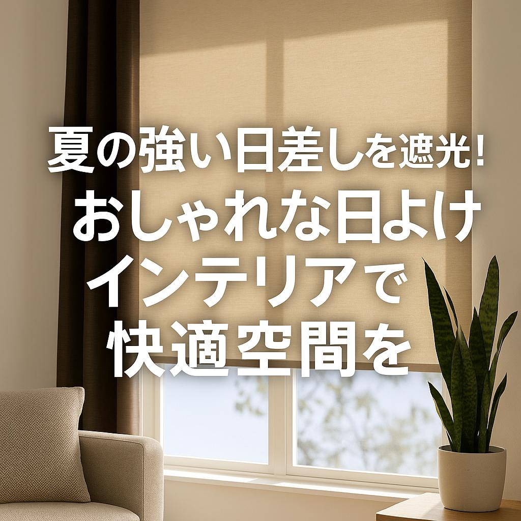 夏の強い日差しを遮光!おしゃれな日よけインテリアで快適空間を